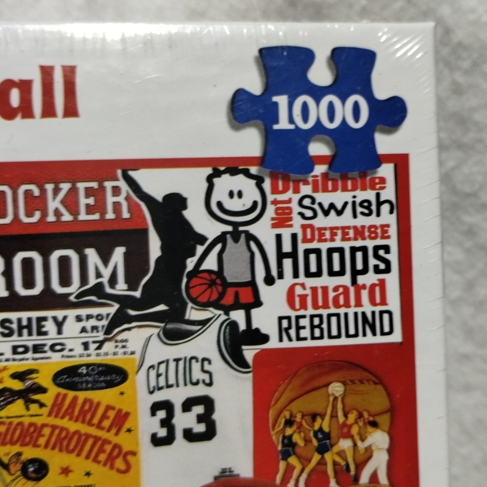 White Mountain Puzzles I Love Basketball 1000 Piece Jigsaw Puzzle 1772‎ USA New - Picture 2 of 9
